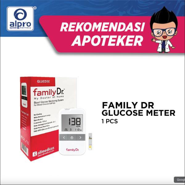 Familydr Glucose Meter Alat Tes Gula Darah